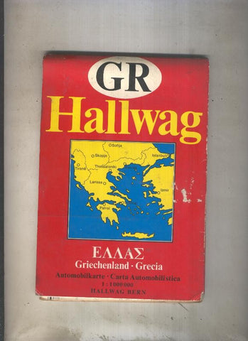 GR Hallwag: Grecia, escala 1:300000