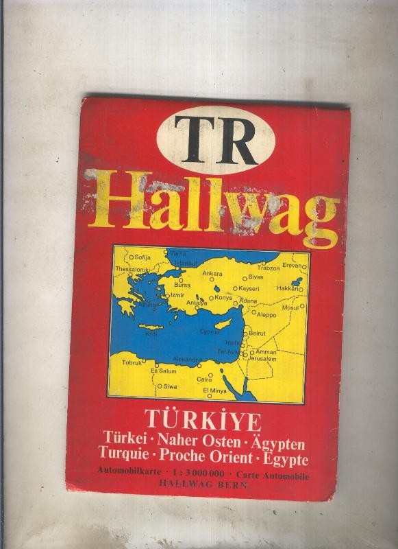 TR Hallwag: Turquia-Cercano Oriente-Egipto , escala 1:300000