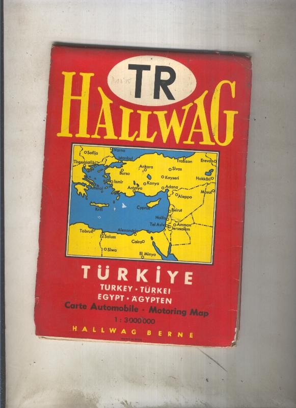 TR Hallwag: Turquia-Egipto , escala 1:300000