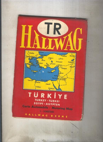 TR Hallwag: Turquia-Egipto , escala 1:300000