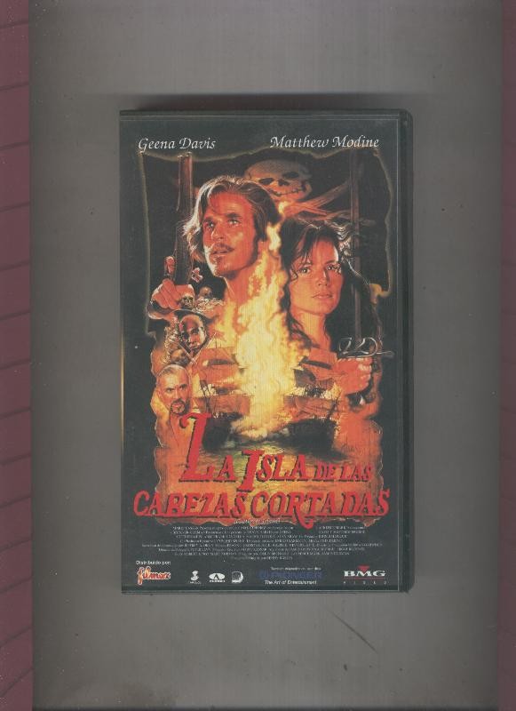 Video VHS: La isla de las cabezas cortadas con Geena Davis y Matthew Modine