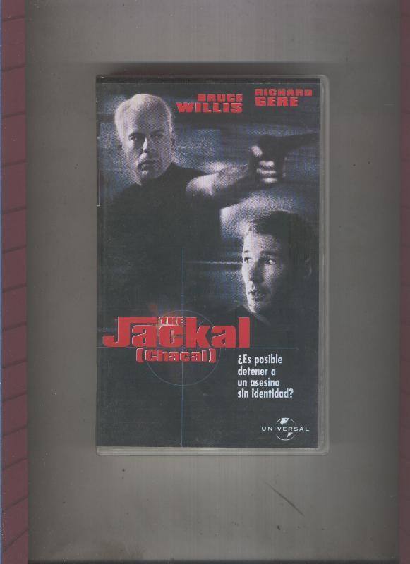 Video VHS: Chacal con Bruce Willis y Richard Gere