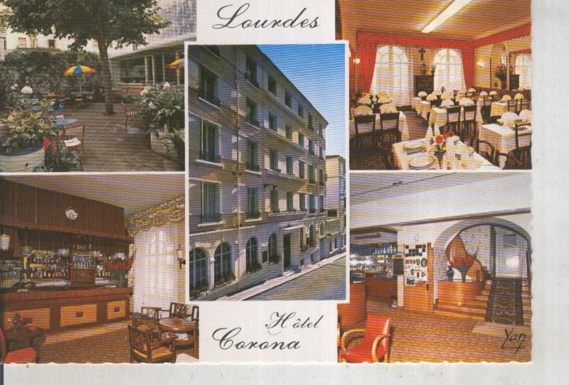 Postal 016196: Hotel Corona en lourdes