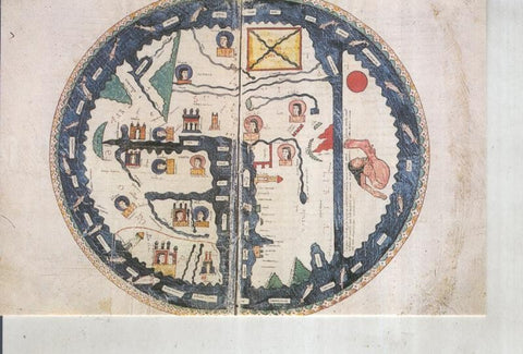 Postal 016198: Mapa Mundia en la catedral de El Burgo de Osma en Soria