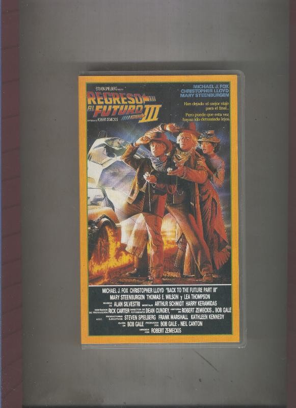 Video VHS: Regreso al futuro III con Michael J.Fox