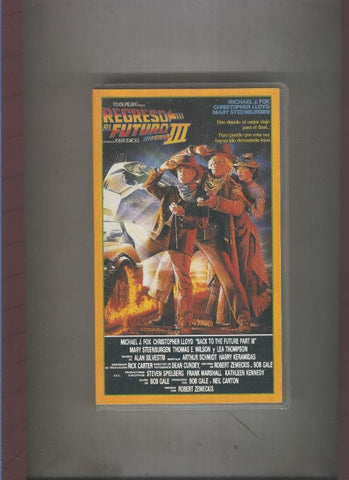 Video VHS: Regreso al futuro III con Michael J.Fox