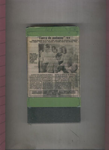 Video VHS: Tierra de audaces con T.Power y H.Fonda