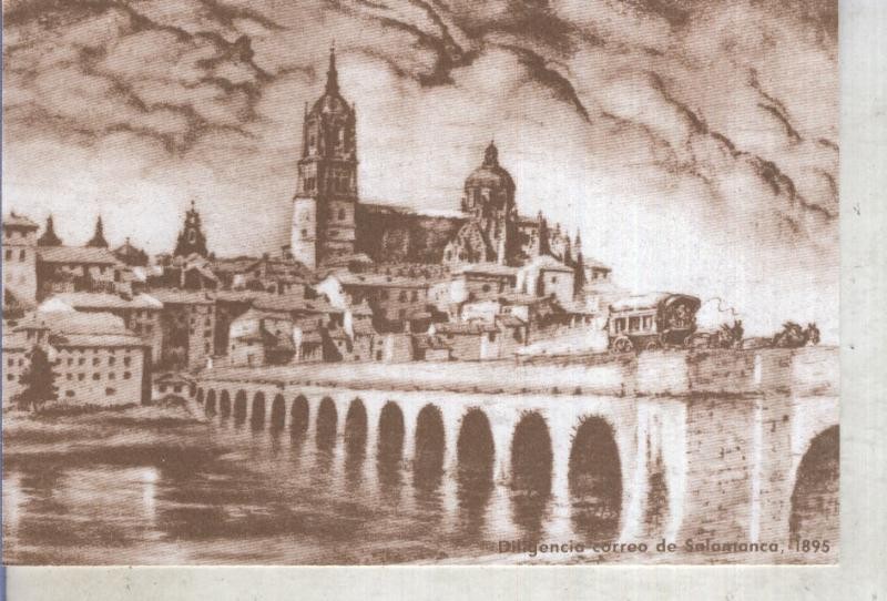 Postal 016222: Diligencia correo de Salamanca en 1895