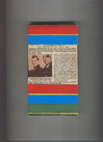 Video VHS: Los vigilantes del cielo con Laurel y Hardy