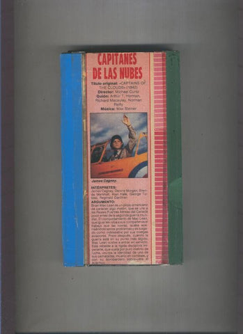 Video VHS: Capitanes de las nubes con James Gagney, Denni Morgan