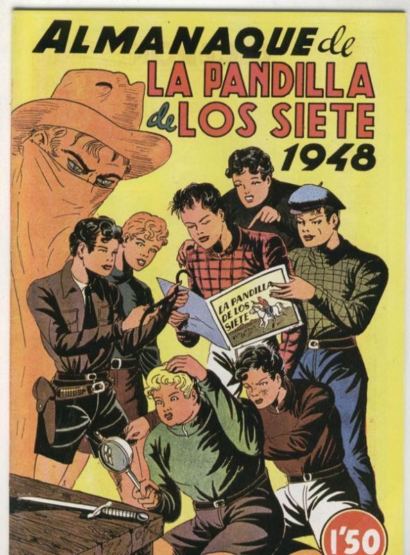 Facsimil: La pandilla de los siete almanaque 1948
