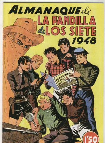 Facsimil: La pandilla de los siete almanaque 1948