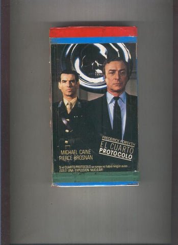 Video VHS: El cuarto protocolo con Michael Caine y Pierce Brosnan