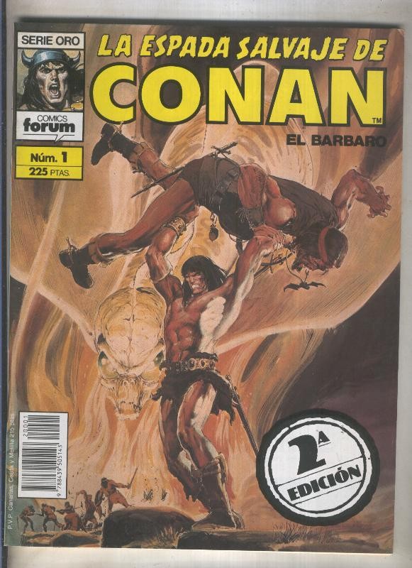 La Espada Salvaje de Conan volumen 1 segunda edicion numero 001 (numerado 2 en trasera) 