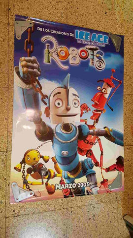Poster de cine: Robots, de los creadores de La Edad de Hielo