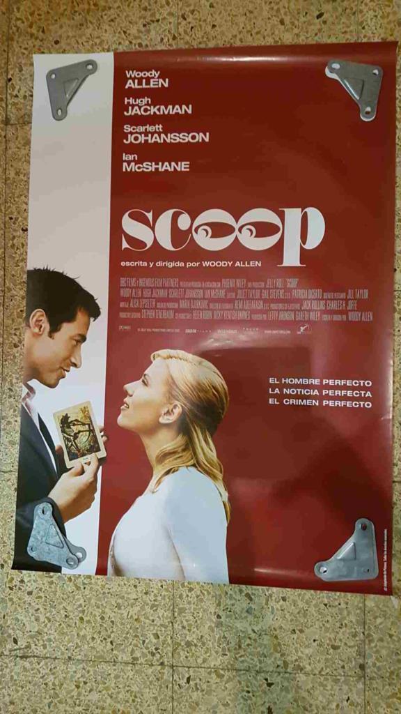 Poster de cine: Scoop, un film de Woody Allen con Hugh Jackman, Scarlett Johansson