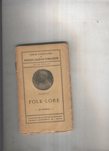 Obras completas de Jacinto Verdaguer V. XXV: Folk-lore