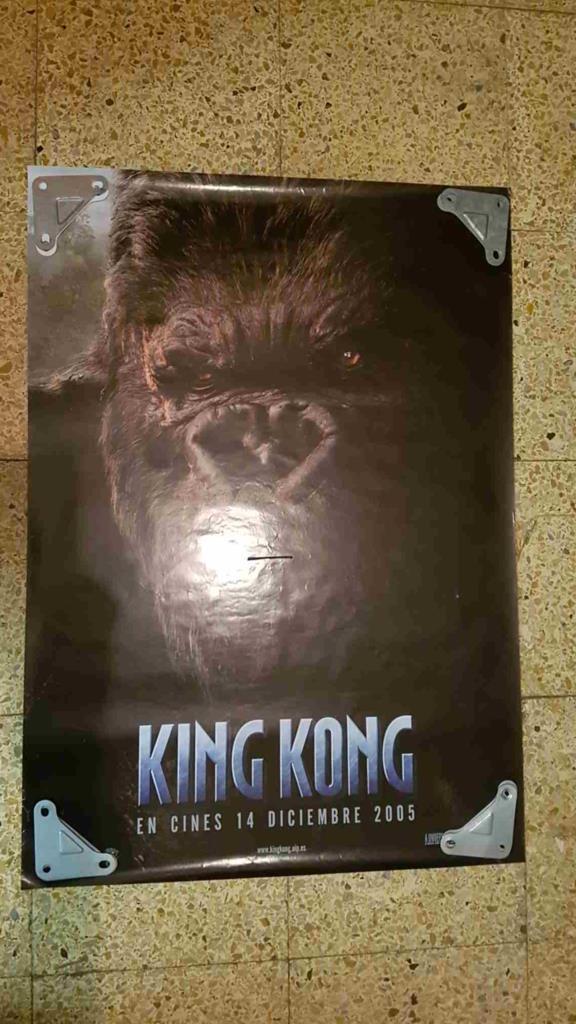 Poster de cine: King Kong año 2005 con Naomi Watts. Adrien Brody, Jack Black