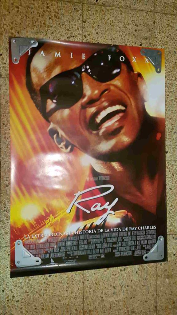 Poster de cine: Ray, la extraordinaria vida de Ray Charles con Jamie Foxx