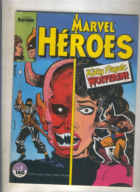 Marvel Heroes numero 02: Kutty Pryde-Wolverine (numerado 2 en trasera)