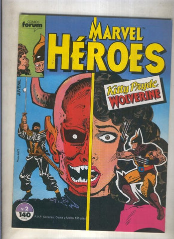 Marvel Heroes numero 02: Kutty Pryde-Wolverine (numerado 2 en trasera)