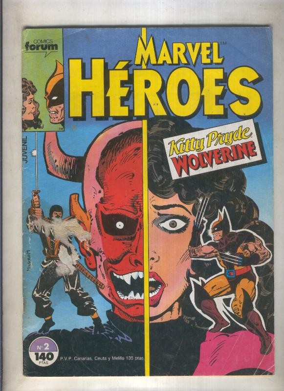 Marvel Heroes numero 02: Kutty Pryde-Wolverine (numerado 4 en trasera)