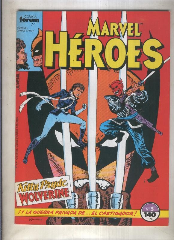 Marvel Heroes numero 05: Kutty Pryde-Wolverine (numerado 4 en trasera)