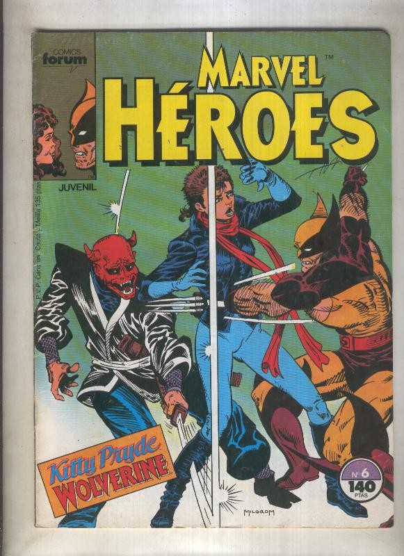 Marvel Heroes numero 06: Kutty Pryde-Wolverine (numerado 2 en trasera)