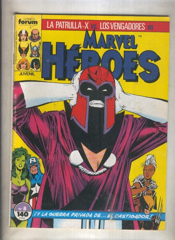 Marvel Heroes numero 08: La Patrulla X vs Los Vengadores (numerado 1 en trasera)