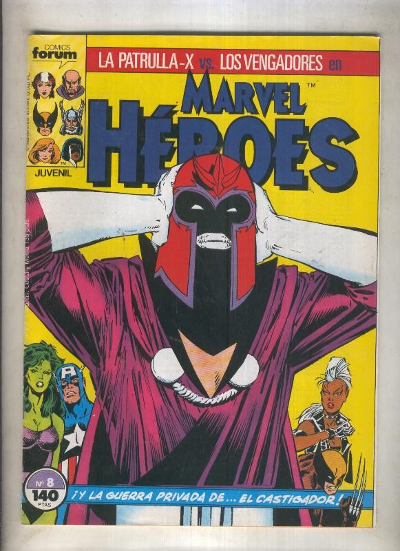 Marvel Heroes numero 08: La Patrulla X vs Los Vengadores (numerado 2 en trasera)