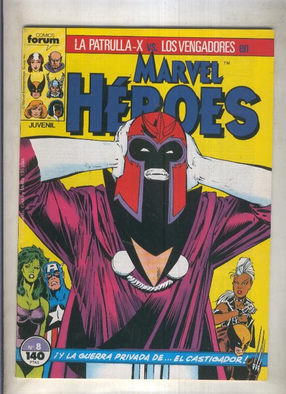 Marvel Heroes numero 08: La Patrulla X vs Los Vengadores (numerado 3 en trasera)