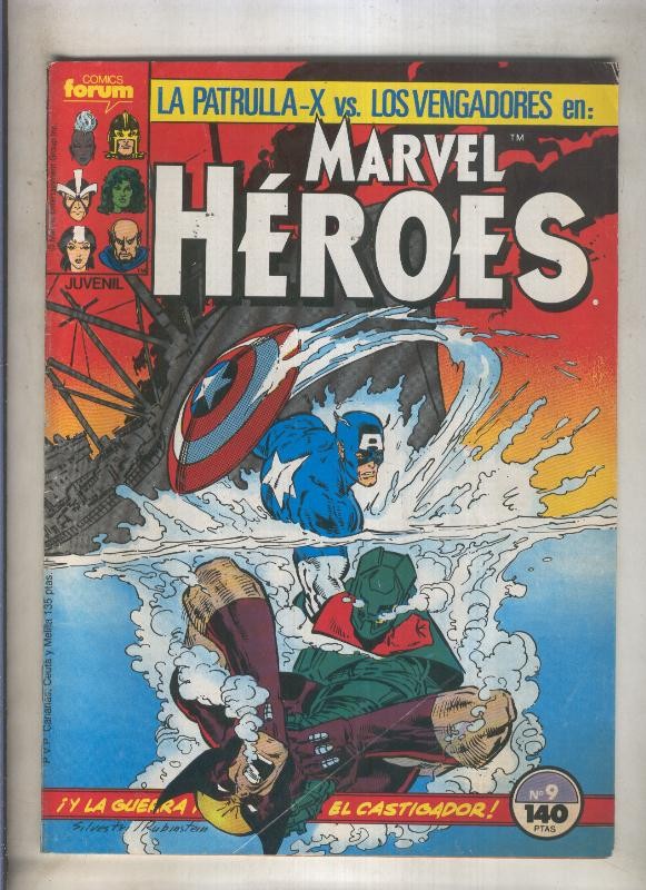 Marvel Heroes numero 09: La Patrulla X vs Los Vengadores (numerado 2 en trasera)