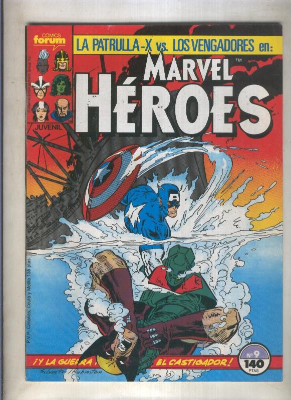 Marvel Heroes numero 09: La Patrulla X vs Los Vengadores (numerado 3 en trasera)