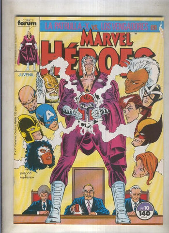 Marvel Heroes numero 10: La Patrulla X vs Los Vengadores (numerado 1 en trasera)