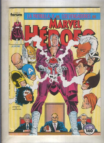 Marvel Heroes numero 10: La Patrulla X vs Los Vengadores (numerado 3 en trasera)