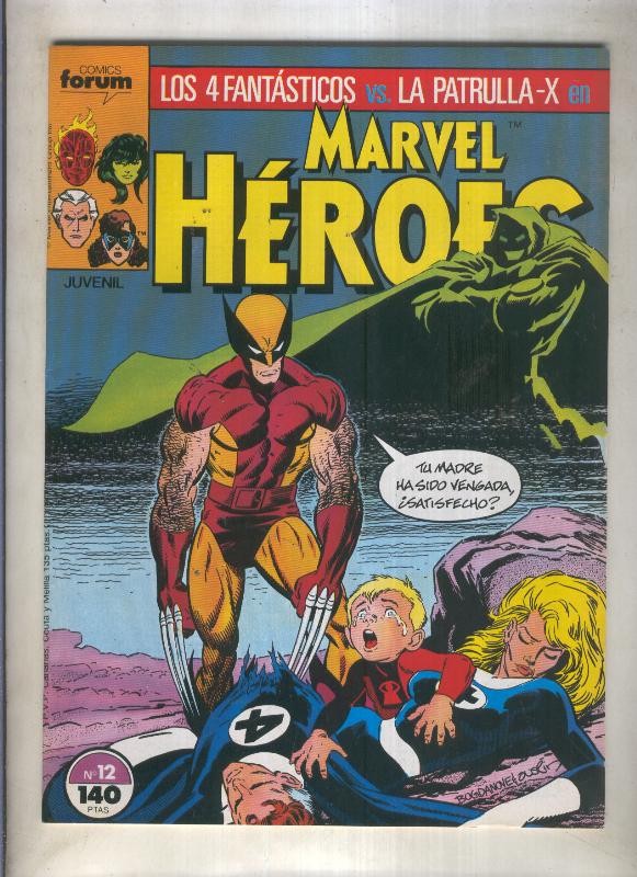 Marvel Heroes numero 12: Los 4 Fantasticos vs La Patrulla X  (numerado 1 en trasera)