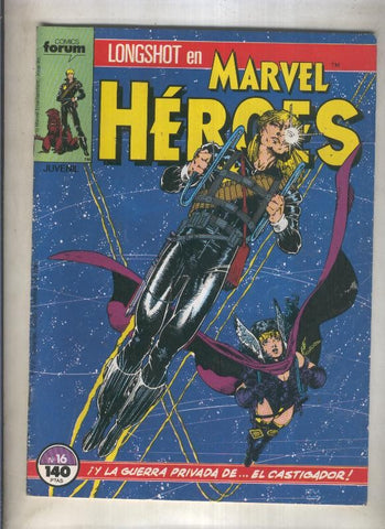 Marvel Heroes numero 16: Longshot  (numerado 2 en trasera)