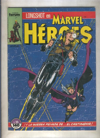 Marvel Heroes numero 16: Longshot  (numerado 3 en trasera)