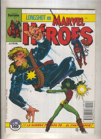 Marvel Heroes numero 18: Longshot  (numerado 1 en trasera)