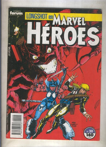 Marvel Heroes numero 20: Longshot  (numerado 1 en trasera)