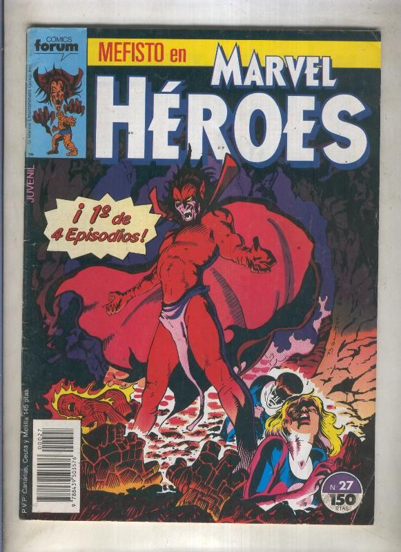Marvel Heroes numero 27: Mefisto (numerado 1 en trasera)