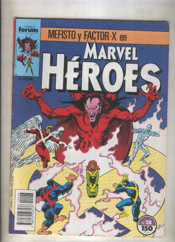 Marvel Heroes numero 28: Mefisto y Factor X (numerado 1 en trasera)