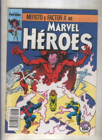 Marvel Heroes numero 28: Mefisto y Factor X (numerado 2 en trasera)