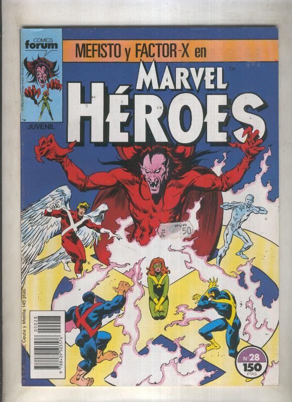 Marvel Heroes numero 28: Mefisto y Factor X (numerado 3 en trasera)