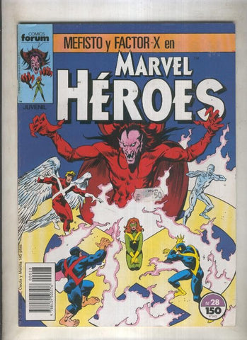 Marvel Heroes numero 28: Mefisto y Factor X (numerado 3 en trasera)