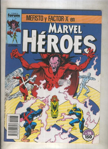 Marvel Heroes numero 28: Mefisto y Factor X (numerado 4 en trasera)