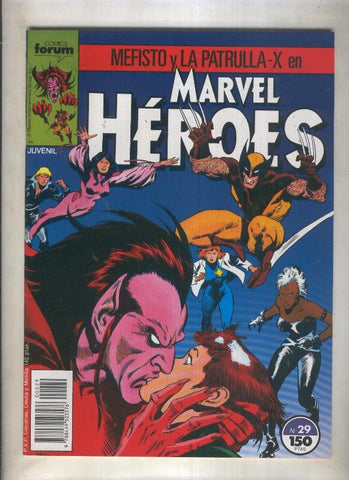 Marvel Heroes numero 29: Mefisto y La Patrulla X (numerado 2 en trasera)