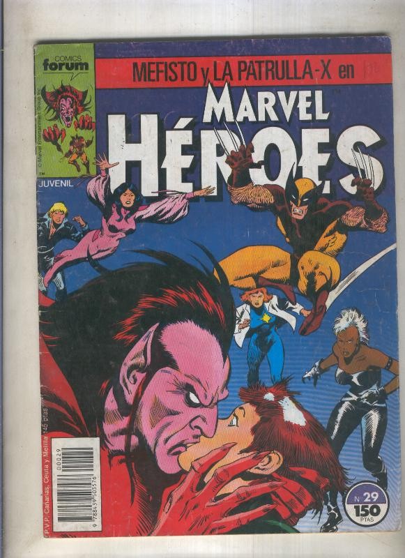 Marvel Heroes numero 29: Mefisto y La Patrulla X (numerado 5 en trasera)
