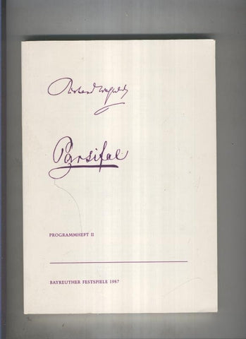 Programmheft II: Parsifal