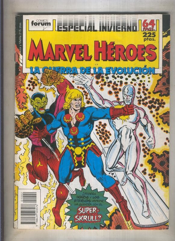 Marvel Heroes especial invierno 1988: la guerra de la evolucion (numerado 2 en trasera)